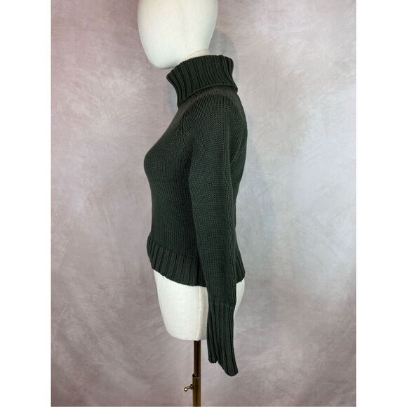 Lucky Brand 100% Cotton Cable Knit Turtleneck - Picture 4 of 6